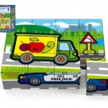 Cubetti illustrati I miei primi automobili, 12 cubetti