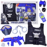 set di polizia per bambini con gilet SWAT e accessori