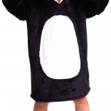 Cozy Noxxiez CH326 Panda - calda coperta felpa con cappuccio per bambini 7 - 12 anni