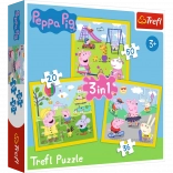 Puzzle 3in1 – PEPPA PIG – La giornata allegra di Peppa
