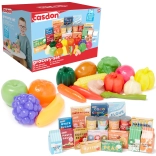 Set alimenti per bambini CASDON – frutta e verdura di plastica, 36 pezzi