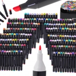 Pennarelli a doppia punta in custodia - 168 pezzi