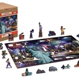 Puzzle in legno New York di notte