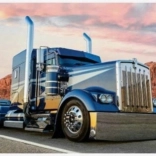 Pittura di diamanti Camion blu 30x40 cm