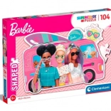 puzzle 104 pezzi shaped barbie