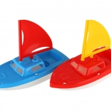 barca a vela di plastica per l’acqua per bambini 12 × 21 cm, 2 colori