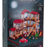 Mega magica casetta per bambole con accessori, 251 pezzi