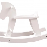 Cavallo a dondolo in legno – bianco