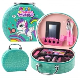 Set trucco e unghie per bambini in pochette cosmetica turchese