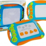 Lavagna magnetica da disegno con timbri LeanToys