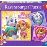 Puzzle Ravensburger Paw Patrol – Skye ed Everest 3×49 pezzi