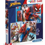 CLEMENTONI Puzzle Spiderman: In azione 2x60 pezzi