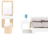 Small Foot set completo di mobili per casa delle bambole in stile scandinavo