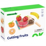 Set di frutta e verdura da tagliare in legno per bambini