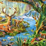 Puzzle Vita nella foresta 500 pezzi