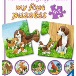 RAVENSBURGER I miei primi puzzle Famiglie di animali 9x2 pezzi