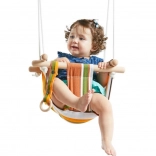 Altalena tessile per bambini in cotone, a righe 2Kids Toys