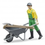 Bruder BWORLD agricoltore con accessori