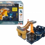 minecraft mini mode – evocazione del warden set di gioco con steve e carrello