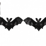 Pipistrelli decorativi 2 pz - plastica 15 cm