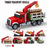 camion con gru per legname 1:14 con luci e suoni