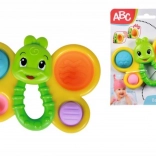 sonaglio a farfalla per neonati con imbottiture morbide e manico