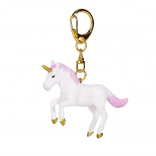 Portachiavi Unicorno con Criniera e Coda Rosa