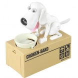 Salvadanaio cane bianco