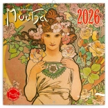 Calendario con note Alfons Mucha 2026
