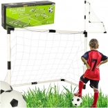 Set di 2 porte da calcio per bambini 95 × 70 × 50 cm con palloni e pompetta