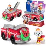 Paw Patrol camion dei pompieri natalizio con personaggio di Marshall