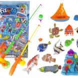 Set di giochi di pesca pratici 11 pezzi. Accessori per pesci Barchetta