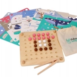 Gioco motorio in legno con palline – animali dell'Artico (ADAM TOYS)