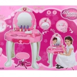 Tavolino da toilette per bambini con accessori e luci musicali