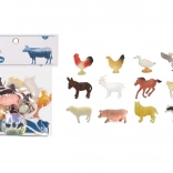 Set di figure animali da fattoria 12 pz