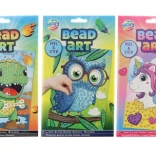 realizzazione di un quadretto con perline – animaletti, set creativo per bambini