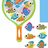 Pesci subacquei con retino