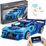 Kit di costruzione CADA RC auto da corsa Blue Race Car Dual Mode 325 pezzi