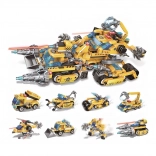 Set di costruzioni QMAN THE LEGEND OF CHARIOT 8 in 1 – macchine da cantiere