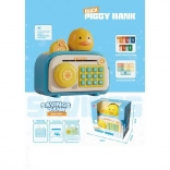 Salvadanaio elettronico per bambini a forma di cassaforte Kaczuszka con PIN e impronta digitale