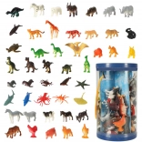 Set di figurine di animali – marini, selvatici, da fattoria e dinosauri, 48 pz