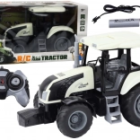 Trattore RC 2.4G con telecomando ed effetti sonori – bianco