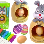 Set pasquale per dipingere le uova con coniglietto