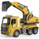 Escavatore da costruzione a retrocarica con effetti luminosi e sonori 28 cm