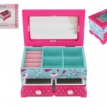 Portagioie in legno Princess con 2 cassetti e specchio