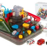 Pista da corsa interattiva con ostacoli per auto con luci e suoni