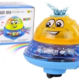 Allegra UFO giallo pallina con luci e musica per il bagno