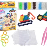 Set di perline ad acqua DIY – perline magiche, 8 colori, veicoli da cantiere