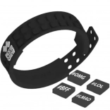 Braccialetto in silicone PIXIE CREW con pixel – nero