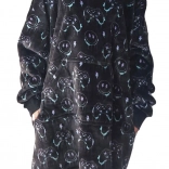 Calda coperta felpa con cappuccio COZY NOXXIEZ con motivo gaming